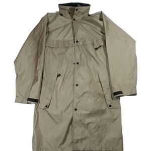 Sportif travel smith Raincoat jacket expandable hood trench waterproof Gore Tech